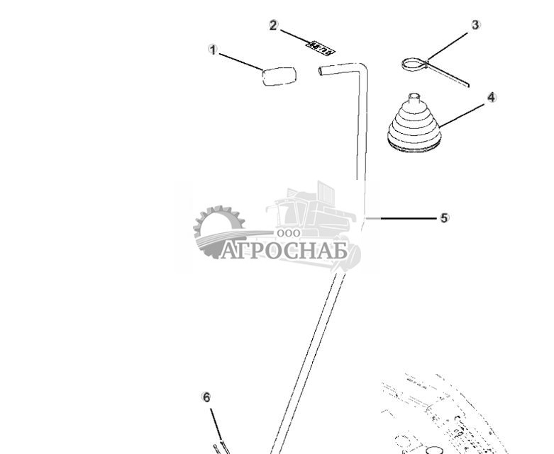 Рычаг MFWD, кабина - ST305292 482.jpg